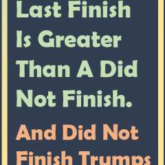 A dead last finish is greater than a did not finish.