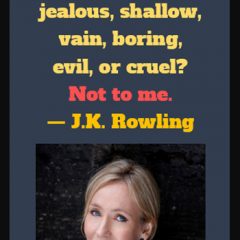 J K Rowling on Being Fat