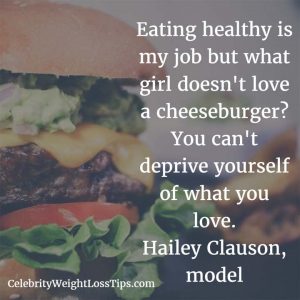 Hailey Clausen on eating healthy