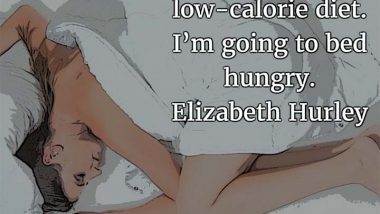 Elizabeth Hurley: Go to Bed Hungry