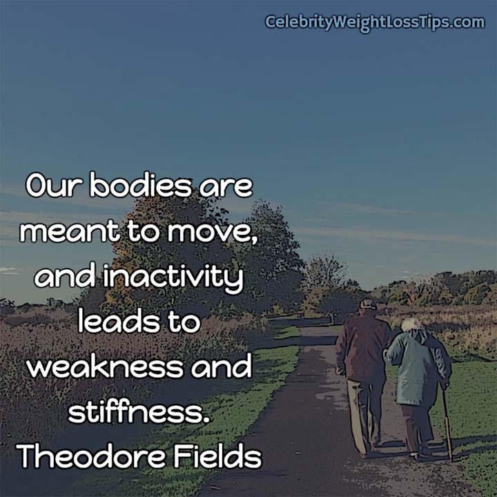 Our bodies are meant to move, and inactivity leads to weakness and stiffness. - Theodore Fields