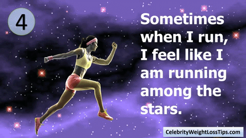 Running Gif #4: Sometimes when I run, I feel like I'm running among the stars.