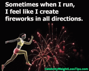 Running creates fireworks