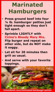 Marinated Hamburgers recipe
